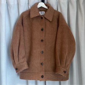 Weekday Tessa Coat - Camel Brown - Size S